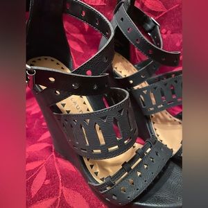 Chinese Laundry Montrose Oil Black 8.5 Wedges